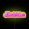 Elegant Electrician Decorative RGB Neon Sign for Professional Workspaces