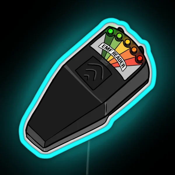 Electro Magnetic Field Detector EMF Reader RGB Neon Sign