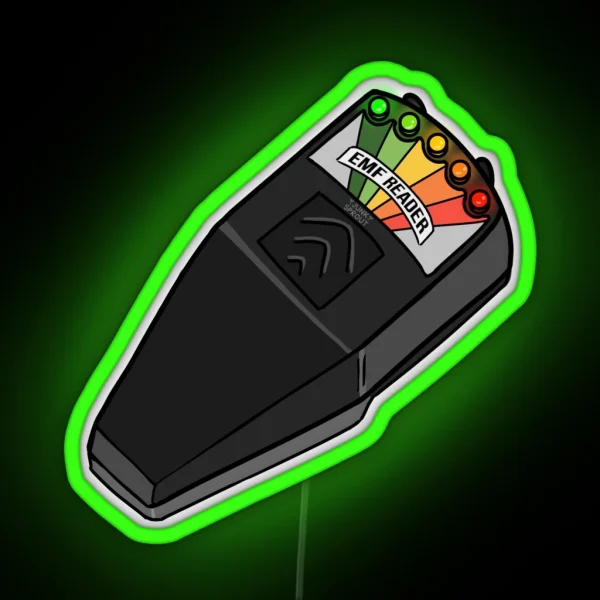 Electro Magnetic Field Detector EMF Reader RGB Neon Sign