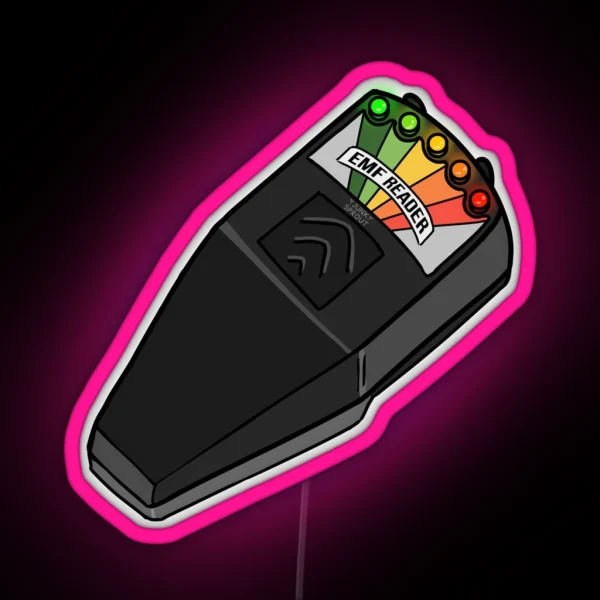 Electro Magnetic Field Detector EMF Reader RGB Neon Sign