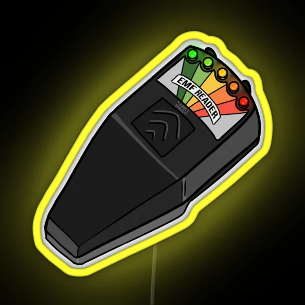 Electro Magnetic Field Detector EMF Reader RGB Neon Sign