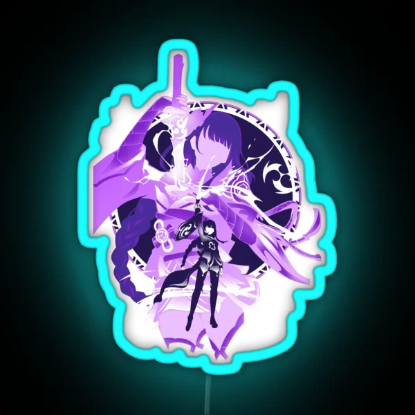 Electro Raiden Shogun RGB Neon Sign