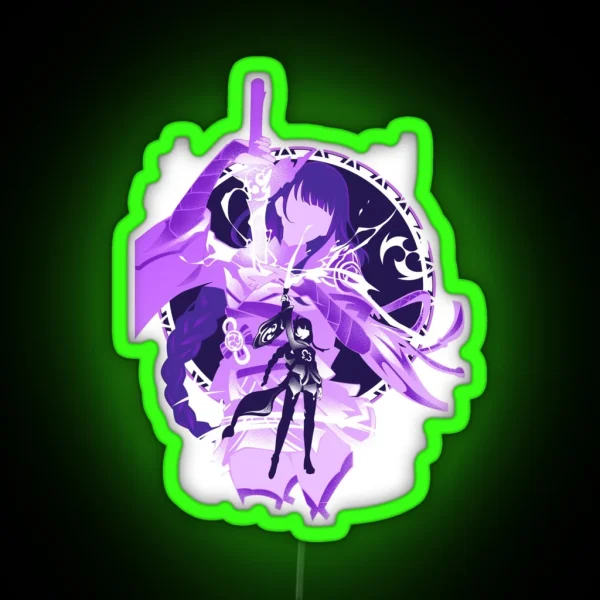 Electro Raiden Shogun RGB Neon Sign