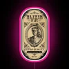 Neon Sign: Vibrant Apothecary Label Illuminates Elixir of Life's Mystery