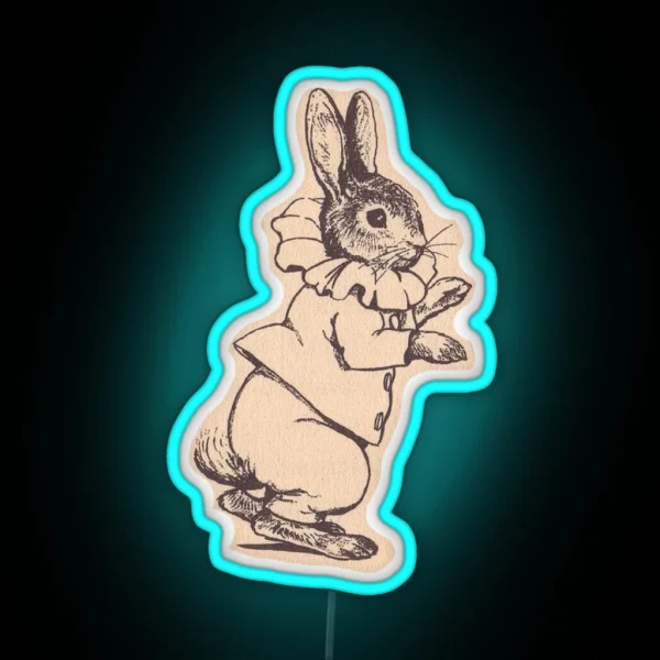 Elizabethan Rabbit RGB Neon Sign