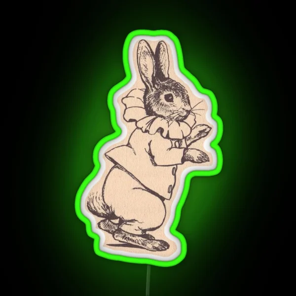 Elizabethan Rabbit RGB Neon Sign