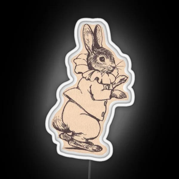 Elizabethan Rabbit RGB Neon Sign