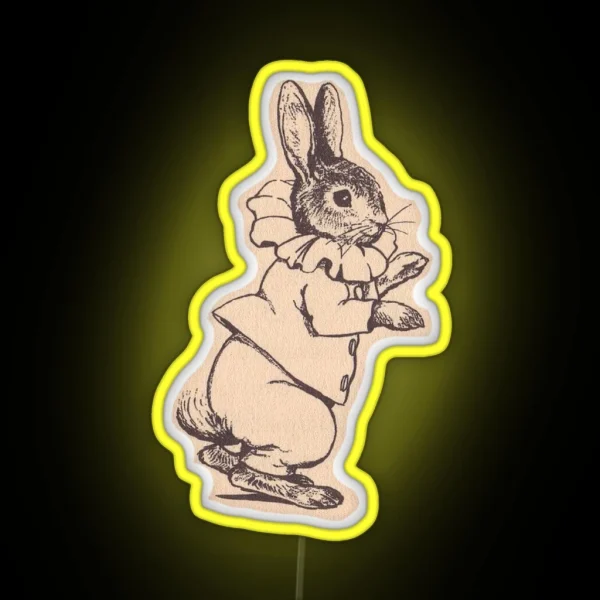 Elizabethan Rabbit RGB Neon Sign