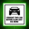 Neon Tesla model logo bumper led for enthusiasts and collectors alike