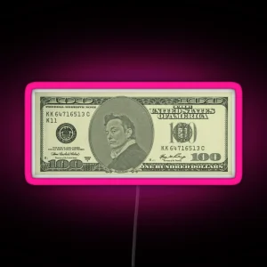 Elon Musk 100 Dollar Bill Money RGB Neon Sign