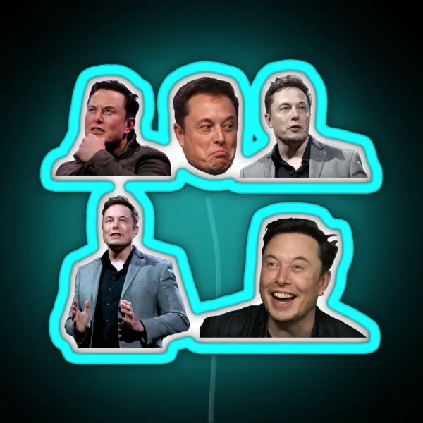 Elon Musk Set RGB Neon Sign