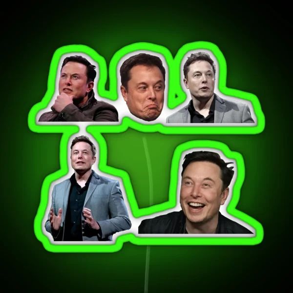 Elon Musk Set RGB Neon Sign