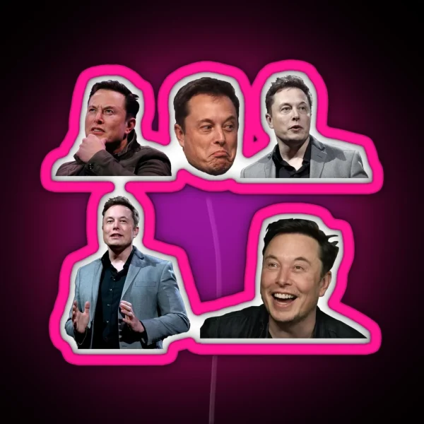 Elon Musk Set RGB Neon Sign