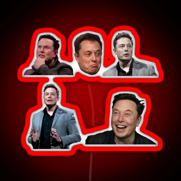 Elon Musk Set RGB Neon Sign