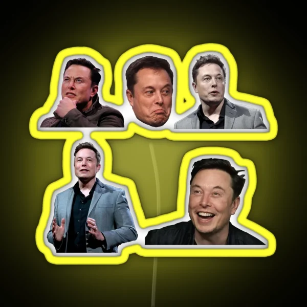 Elon Musk Set RGB Neon Sign