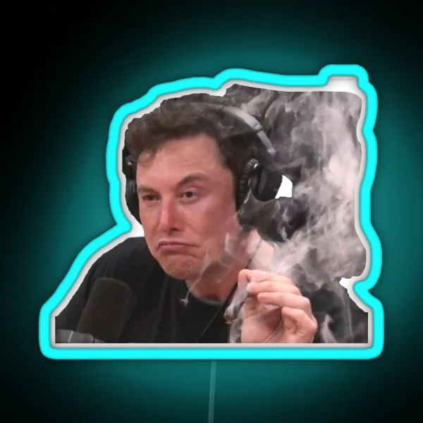 Elon Musk Smoke RGB Neon Sign