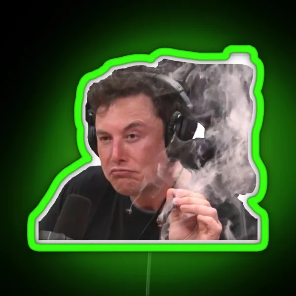 Elon Musk Smoke RGB Neon Sign