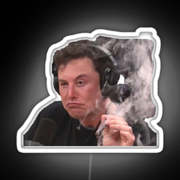 Elon Musk Smoke RGB Neon Sign