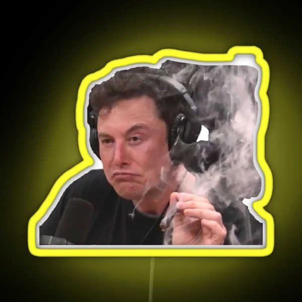 Elon Musk Smoke RGB Neon Sign