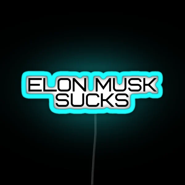 Elon Musk Sucks RGB Neon Sign