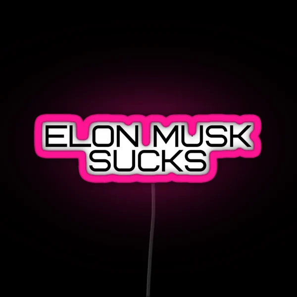 Elon Musk Sucks RGB Neon Sign