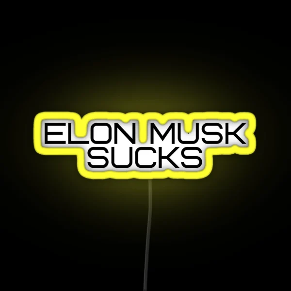 Elon Musk Sucks RGB Neon Sign