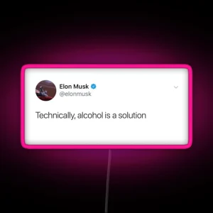 Elon Musk Tweet RGB Neon Sign