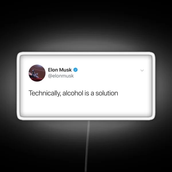 Elon Musk Tweet RGB Neon Sign