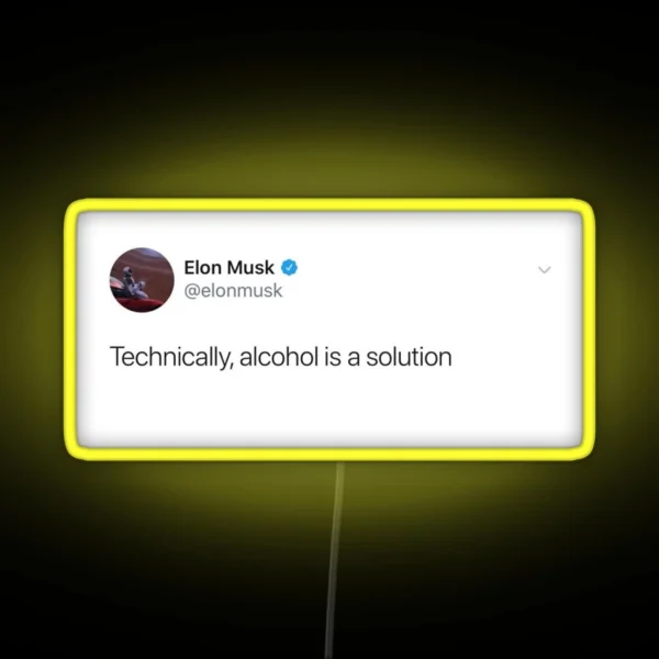 Elon Musk Tweet RGB Neon Sign