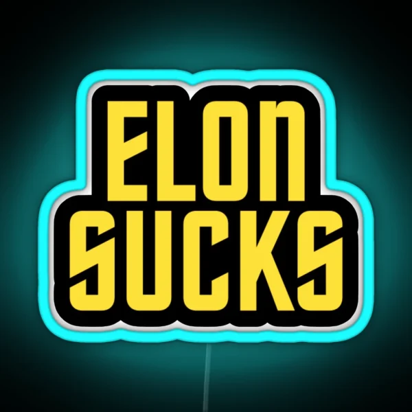 Elon Sucks RGB Neon Sign