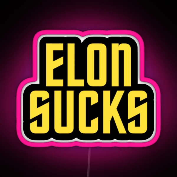 Elon Sucks RGB Neon Sign