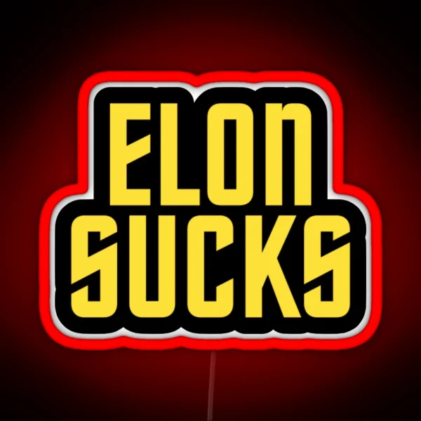 Elon Sucks RGB Neon Sign