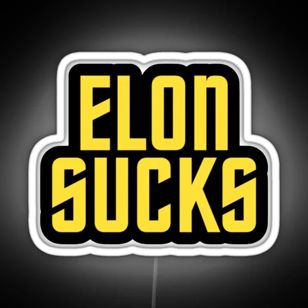 Elon Sucks RGB Neon Sign