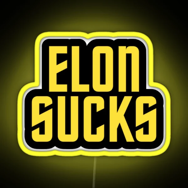 Elon Sucks RGB Neon Sign