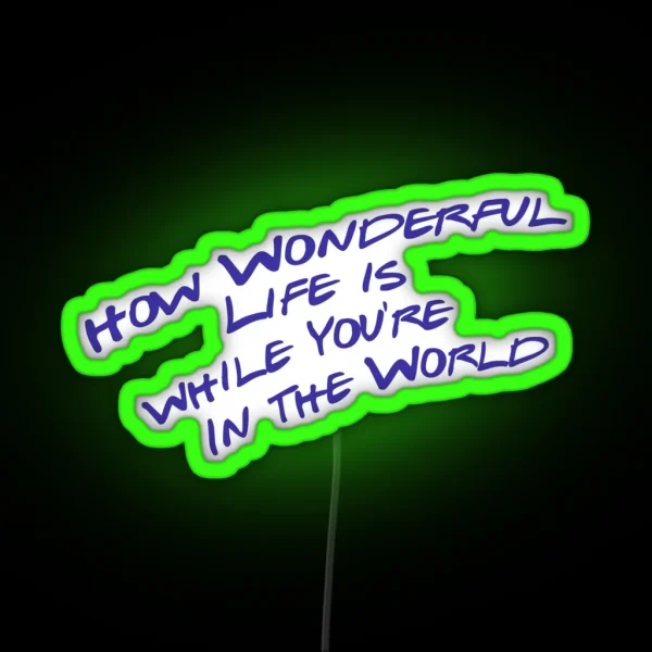 Elton Lyric RGB Neon Sign