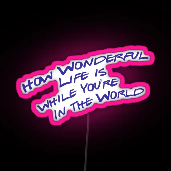 Elton Lyric RGB Neon Sign