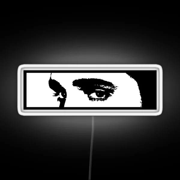 Elvis Gaze Black Framework RGB Neon Sign