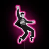 Elvis Presley iconic blue jeans pose on jailhouse rock neon lighting