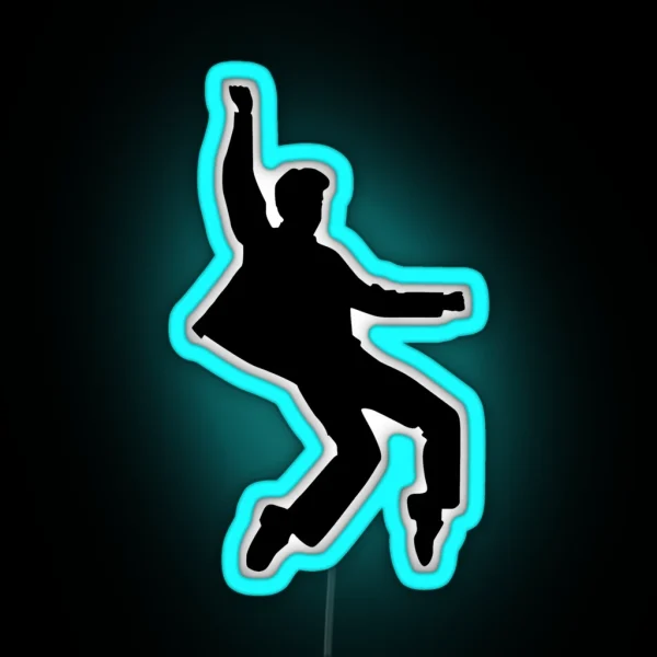 Elvis Silhouette RGB Neon Sign