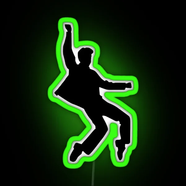 Elvis Silhouette RGB Neon Sign