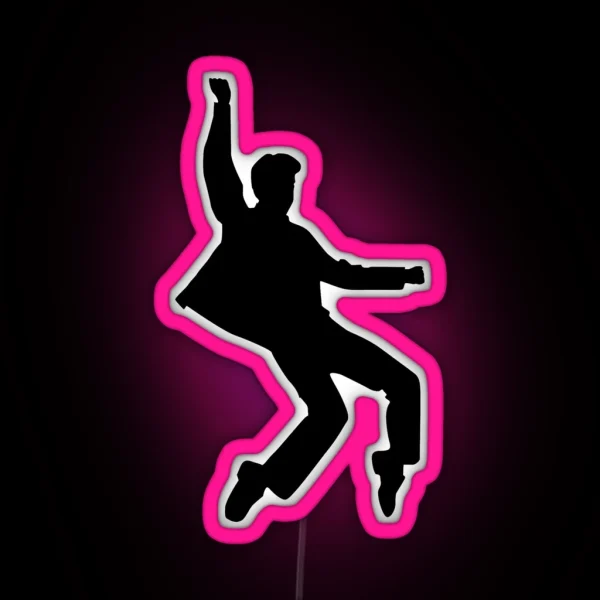 Elvis Silhouette RGB Neon Sign