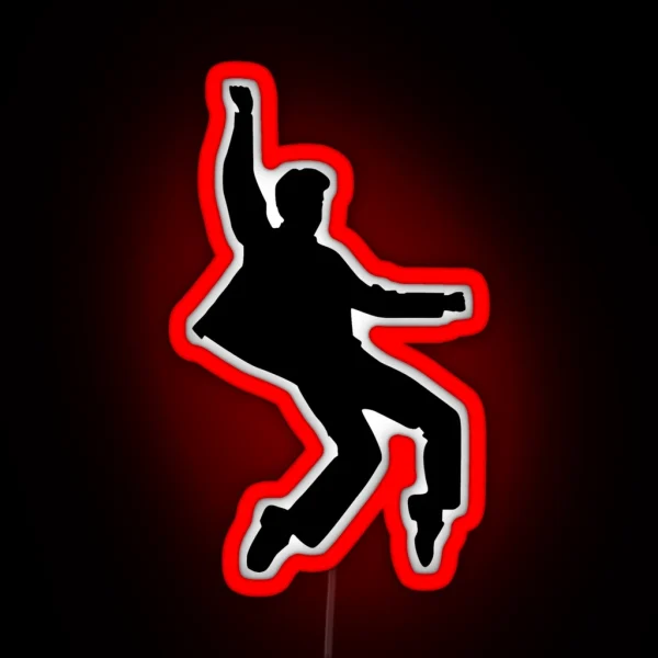 Elvis Silhouette RGB Neon Sign