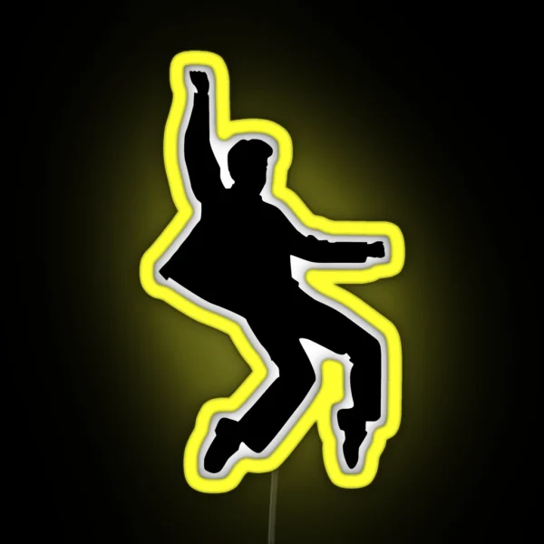 Elvis Silhouette RGB Neon Sign