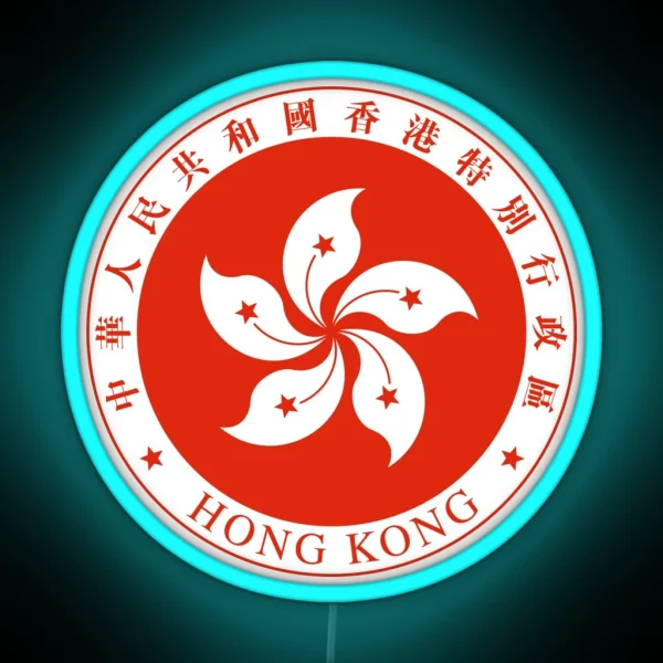 Emblem Of Hong Kong RGB Neon Sign