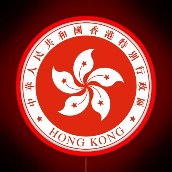 Emblem Of Hong Kong RGB Neon Sign