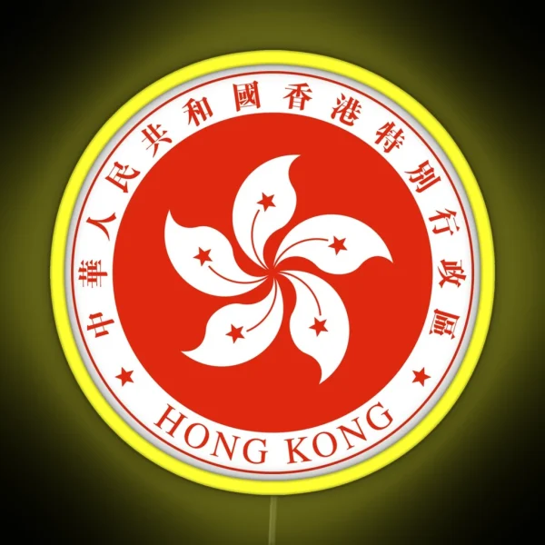 Emblem Of Hong Kong RGB Neon Sign