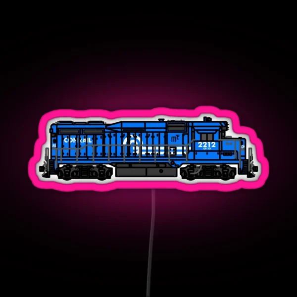EMD GP30 Conrail RGB Neon Sign