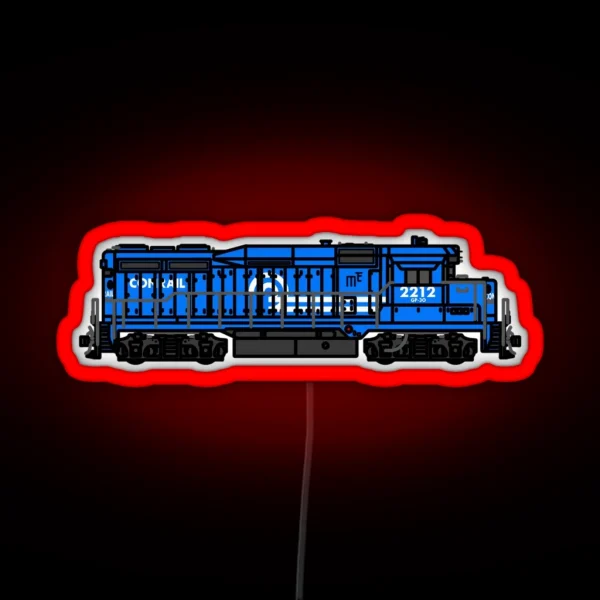 EMD GP30 Conrail RGB Neon Sign