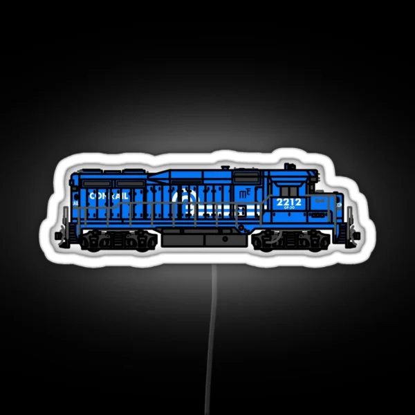 EMD GP30 Conrail RGB Neon Sign