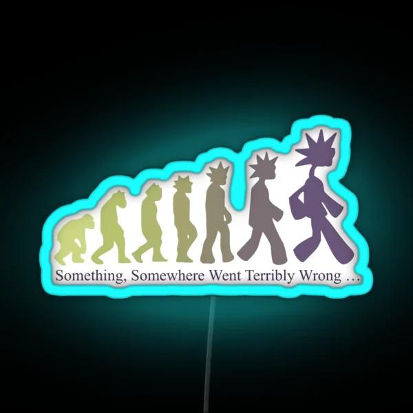 Emergency Intercom Something Somewhere Merch Purple RGB Neon Sign